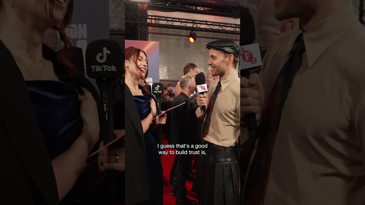 Alexander Skarsgård and Harry Lighton on building trust and chemistry on Pillion's set