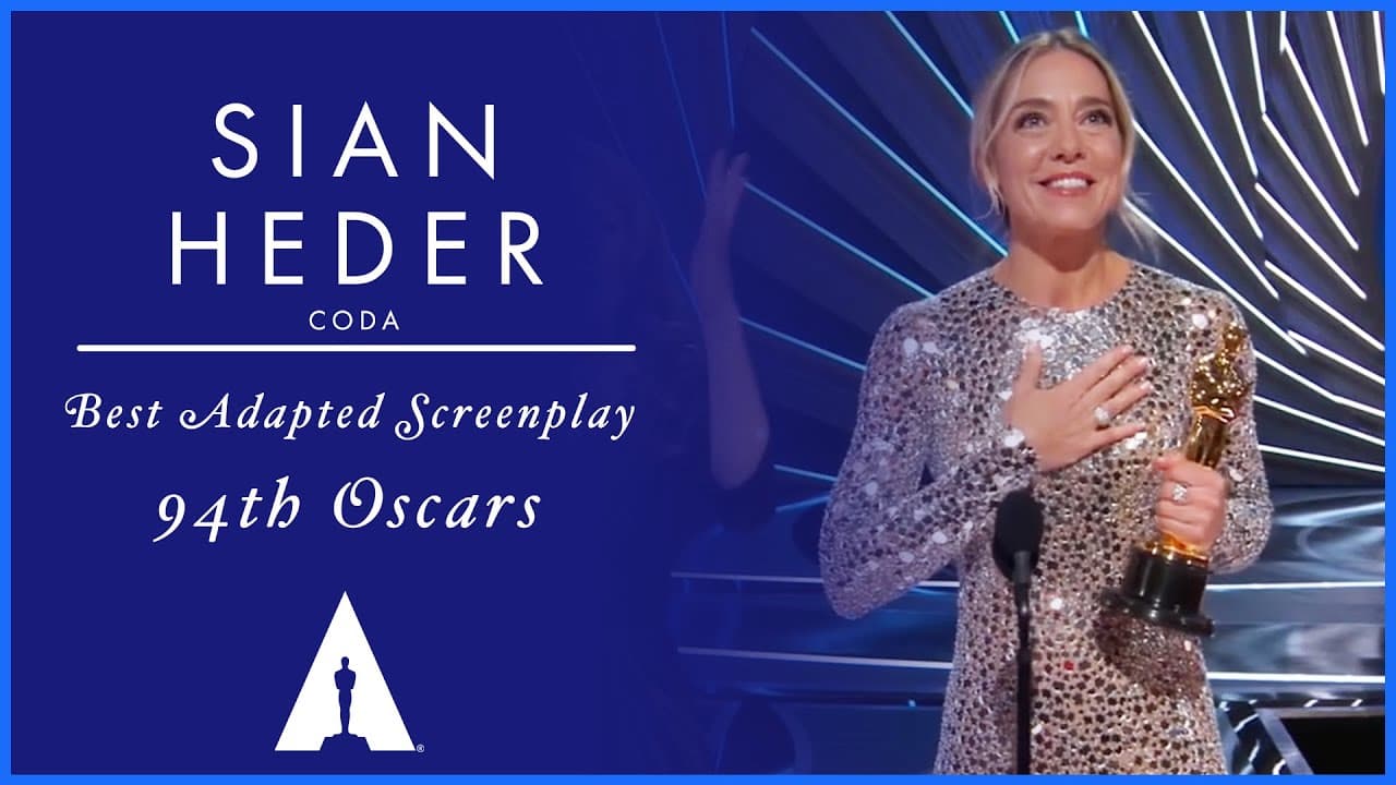 Sian Heder Wins Best Adapted Screenplay for 'CODA' | 94th Oscars