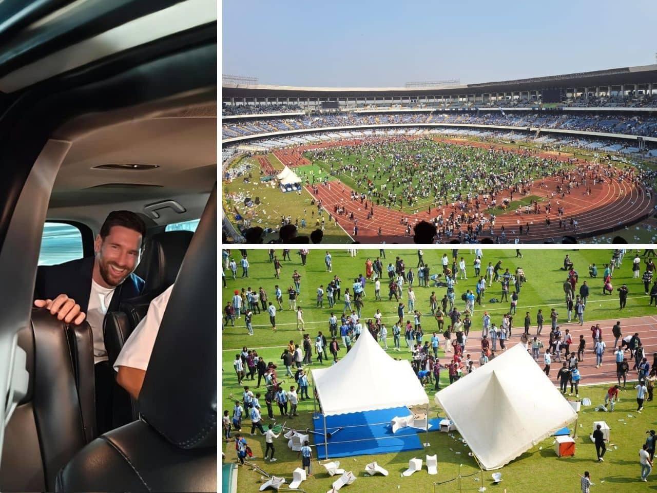 Messi unveils 70-foot statue in Kolkata, chaos ensues