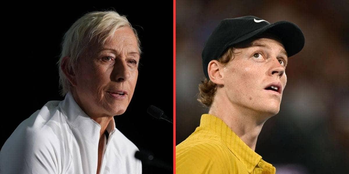 Martina Navratilova Calls Jannik Sinner's Break a Lucky Dish