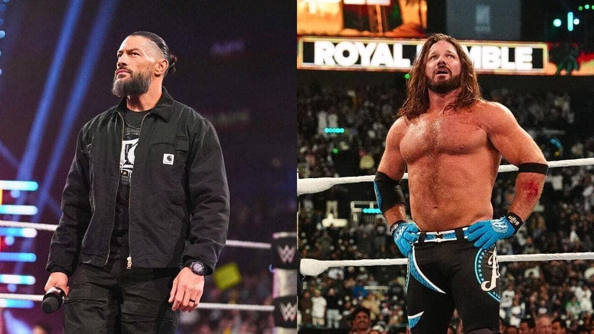 Roman Reigns Salutes AJ Styles After His Retirement Match