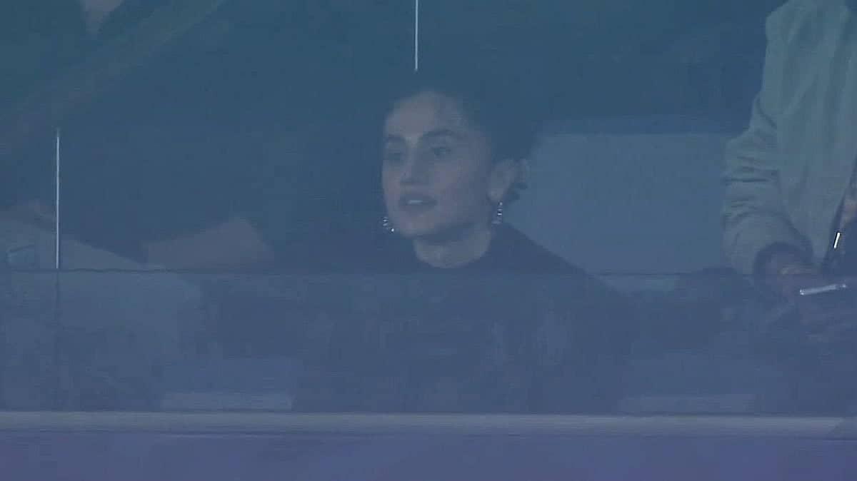 Taapsee Pannu Electrifies The Stadium During India vs Namibia Clash