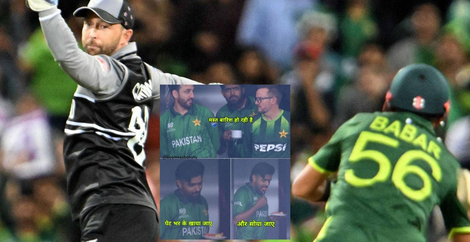 "Babar Azam enjoying rain as it saves him" - Top 10 funny memes as Pakistan vs New Zealand Super 8 match of T20 World Cup 2026 gets abandoned