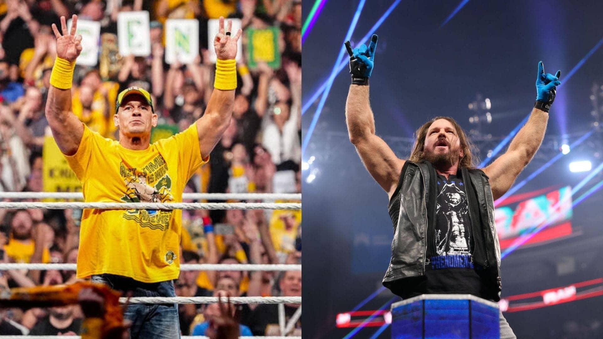 Cena and The Undertaker Celebrate AJ Styles' Epic Journey