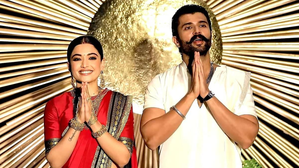 Rashmika and Vijay's Wedding Bash: Stunning Saree and Bling!