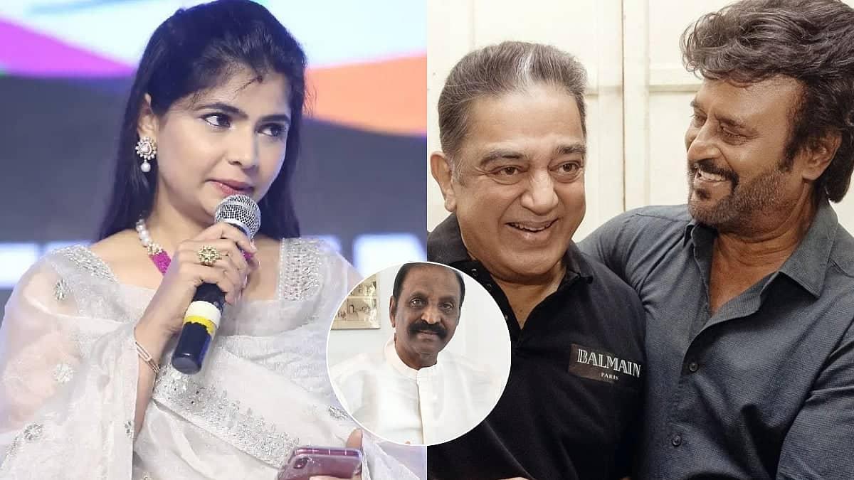 Chinmayi Challenges Kamal & Rajini Over Vairamuthu Praise