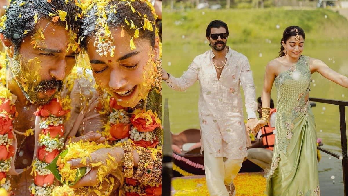 Rashmika and Vijay's Haldi Ceremony: A Colorful Fairytale