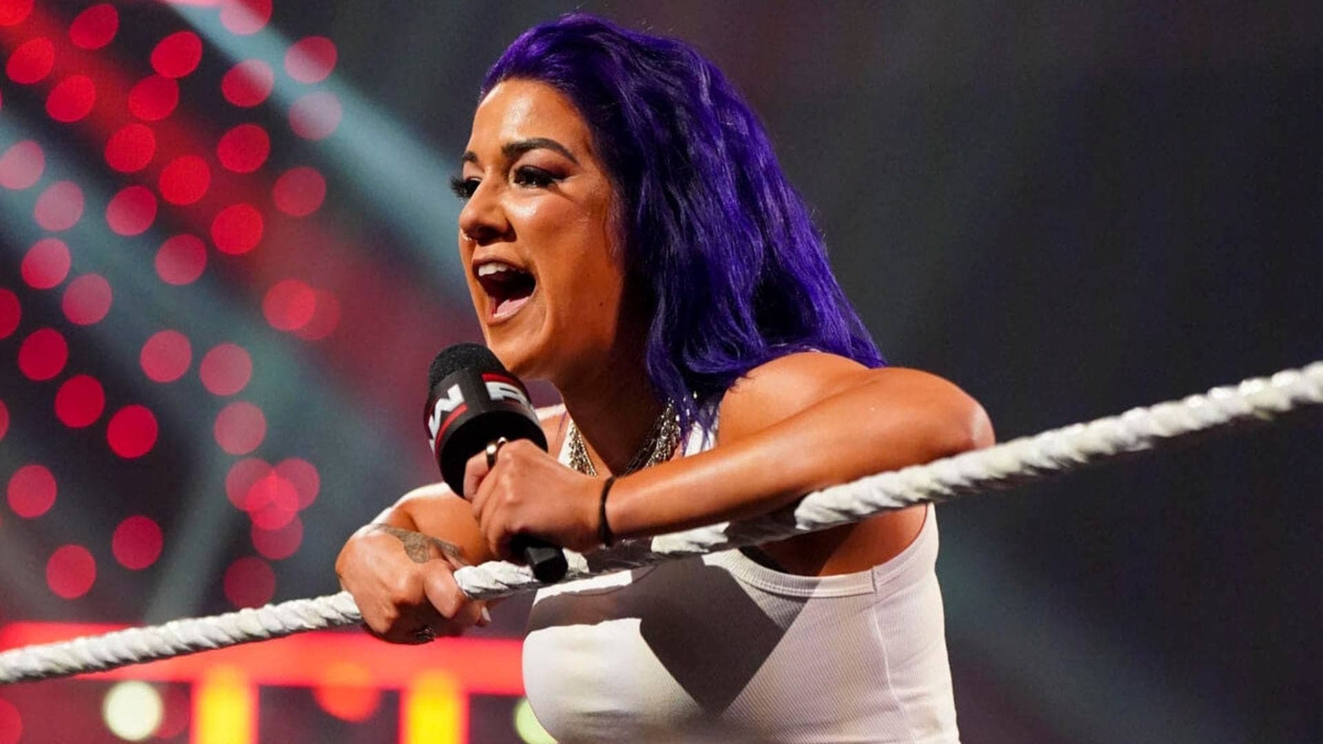 Bayley says AJ ain't leavin' while callin' out Michael Cole