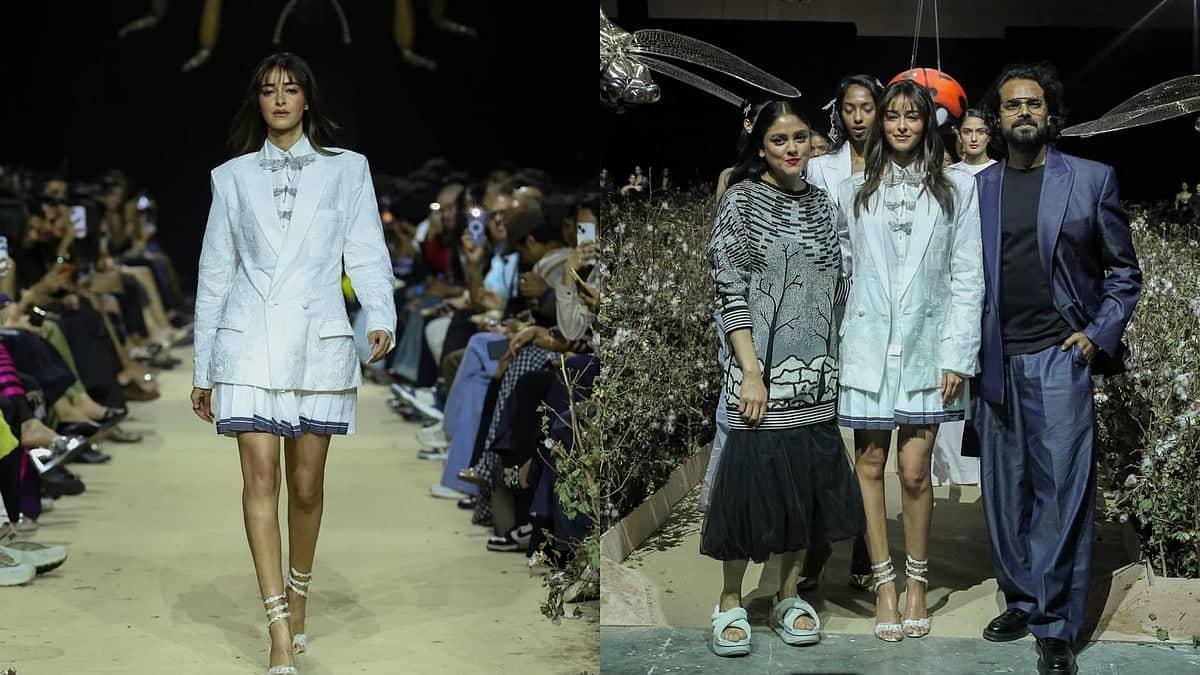 Ananya Panday Shines as Rahul Mishra's Muse at Fashion Week