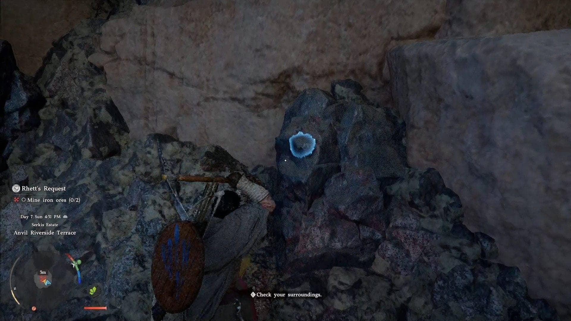 Discovering Iron Ore Locations in Crimson Desert Adventure