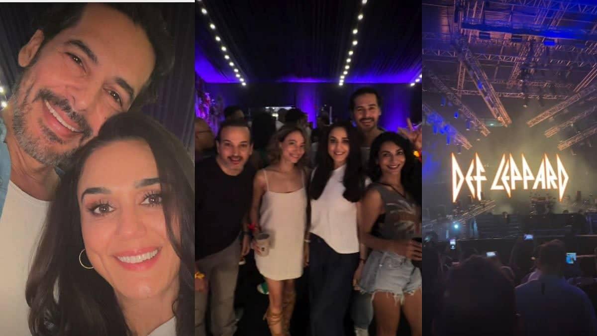 Preity Zinta and Dino Morea Rock Def Leppard in Mumbai