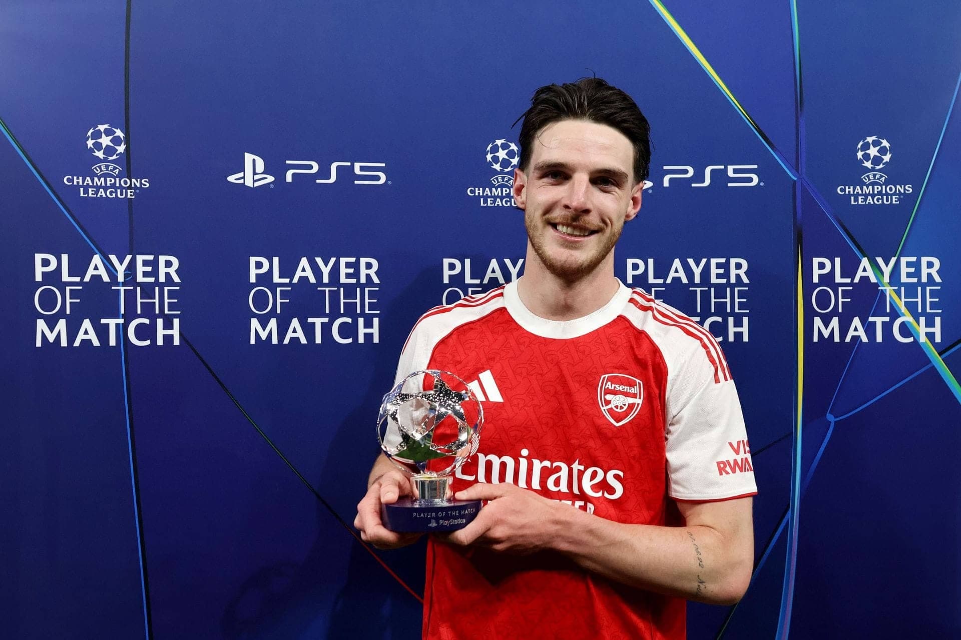 Declan Rice pokes fun at Chelsea after UCL victory