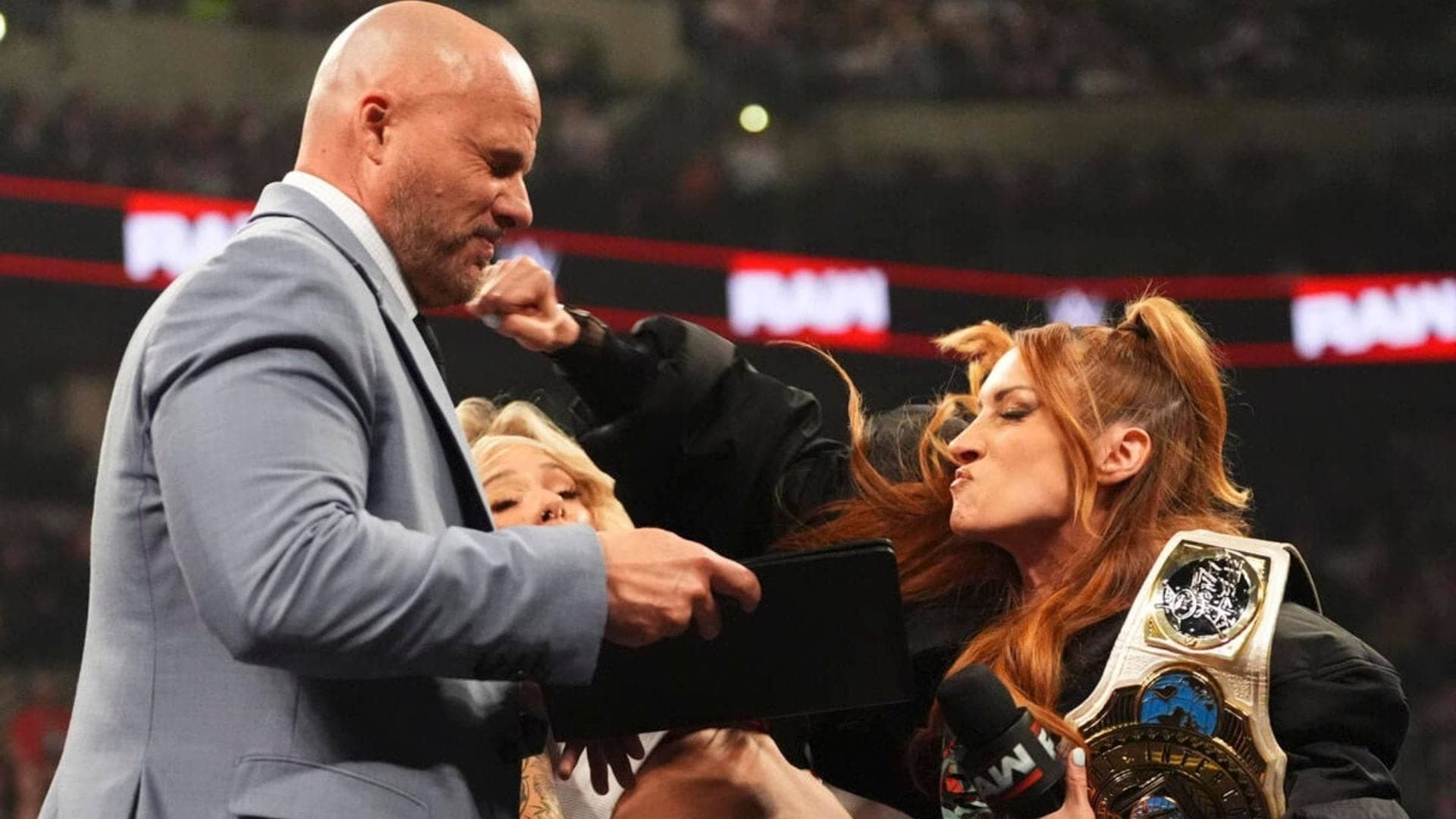 Becky Lynch's Oops Moment: Punched Adam Pearce by Mistake!