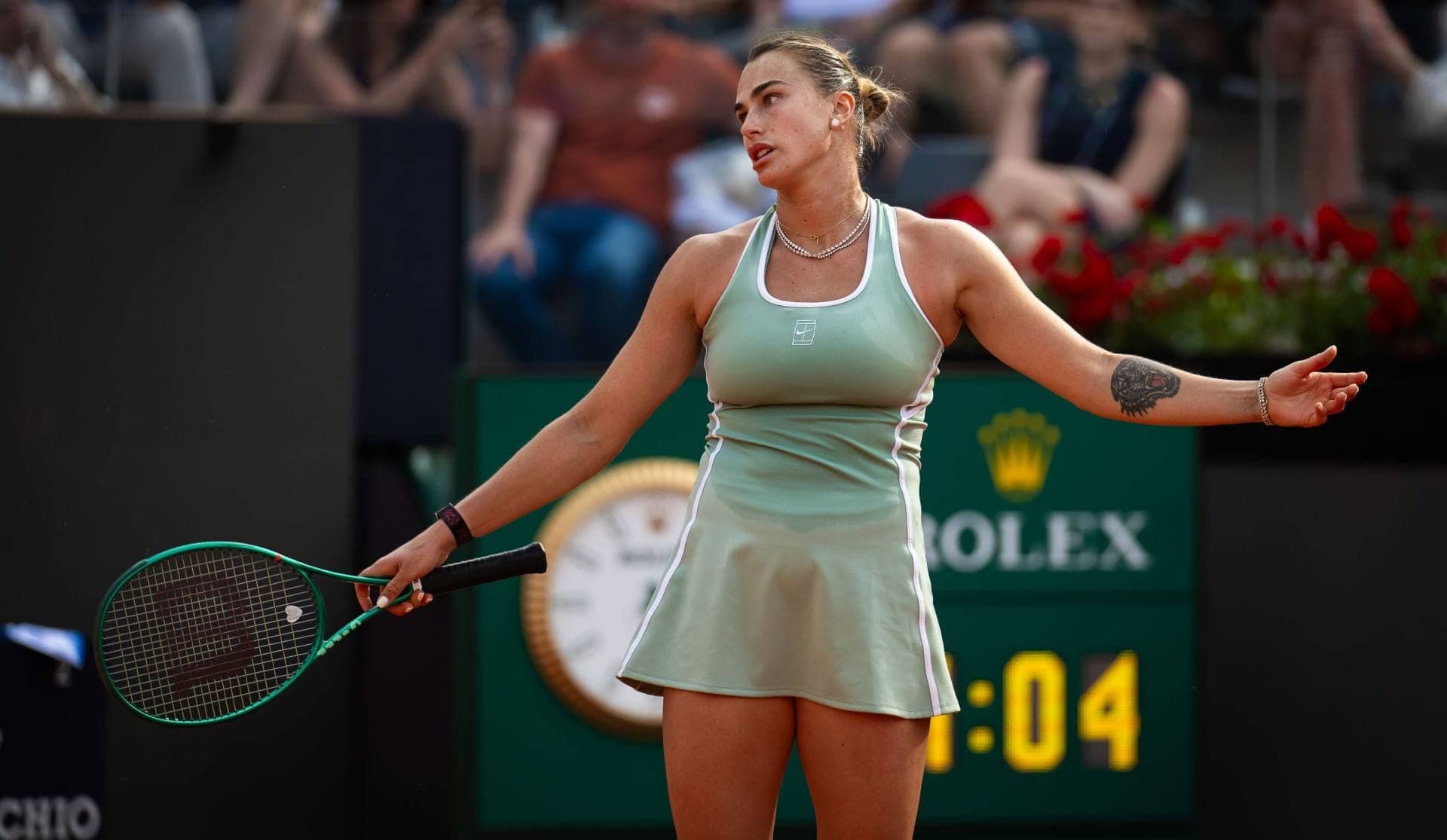 WATCH: Tempers fly as Aryna Sabalenka furiously yells at team in frustration during shocking Italian Open loss