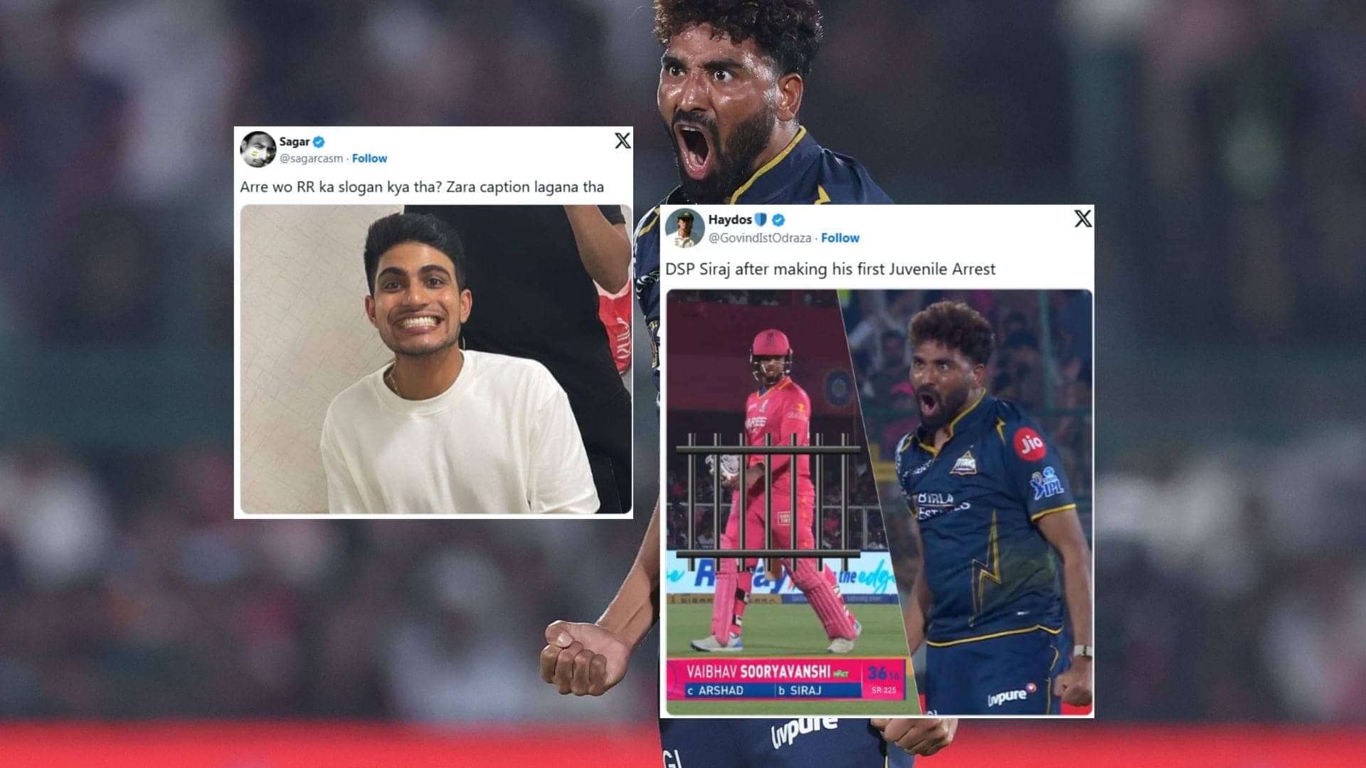 "Rajasthan Royals without Vaibhav is just another Zimbabwe" - Top 10 funny memes after GT's win vs RR in IPL 2026