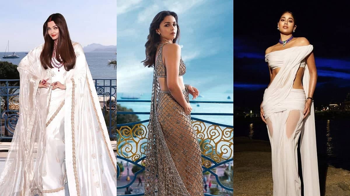 Bollywood Sarees Steal the Show at Cannes 2026!